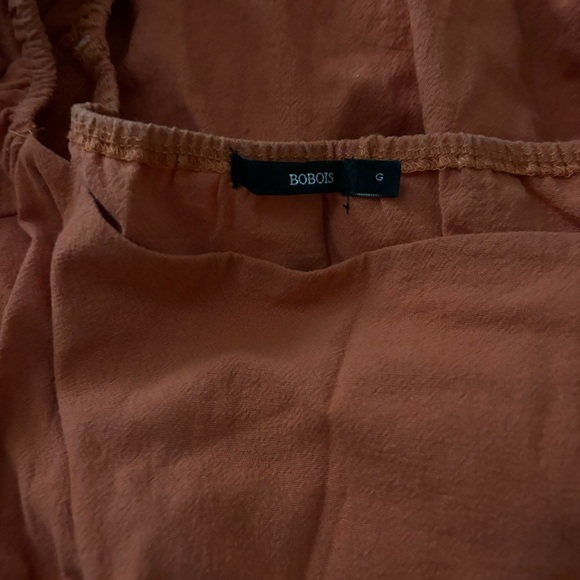 Orange Open Back Tie Dress - Picture 2 of 3